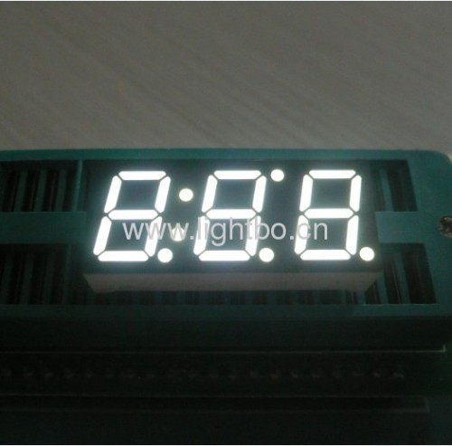 Ultra bright white cost-competitive 3 Digit Common Cathode 7 Segment LED Display