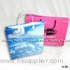 Color Printed Glossy Finishing Carrier Plastic Gift Bags, Plastic Handle Bags