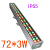 72pcsx3w LED Waterproof Aluminum Outdoor DMX LED RGB Bar Light