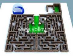 Mobile Giant inflatable maze race game