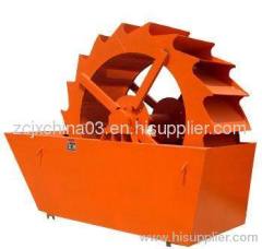 Low-input high-yield round bucket sand washing machine