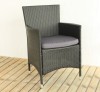 Outdoor PE rattan KD knock down dining chair patio furniture
