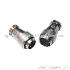 Golden contact female connection plug