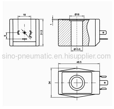 DIN43650A CKD AB310 solenoid coil DC24V