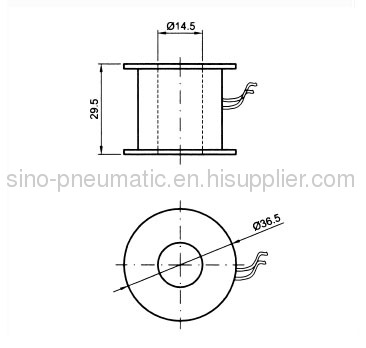 Mini Round UD-8 Unid Solenoid coil AC220V flying leads