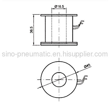 Midi round UW-15 2W160-15 replacement Flying leads solenoid coil