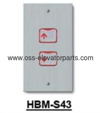 Landing operating panel HBM-S43 with push buttonupSigma 115*200mm