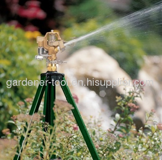 Telescoping Tripod Sprinkler With Brass Sprinkler Head