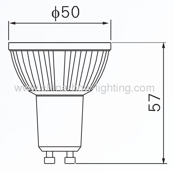 5W GU10 LED Bulb with 9pcs 5630SMD 