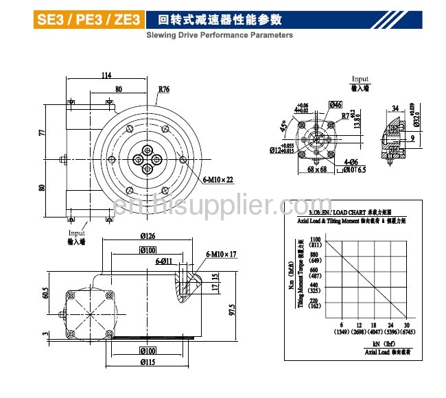 Slew drive for solar tracker 