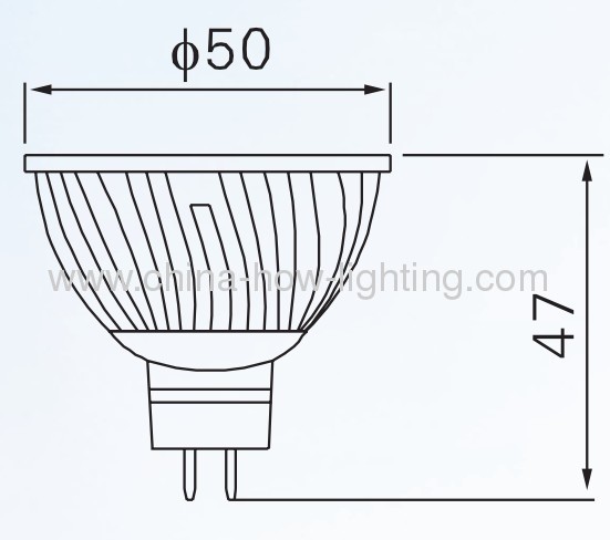 3.5W MR16 LED Bulb with 3pcs high power LED