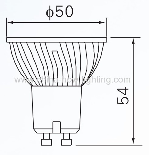 4.5W GU10 LED Bulb with 24pcs 5050SMD