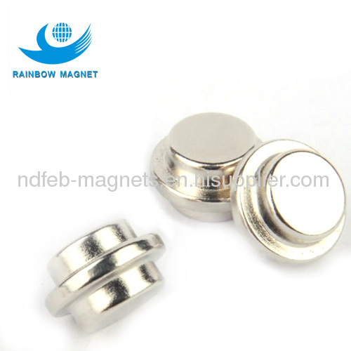 sintered ndfeb round button neodymium magnet