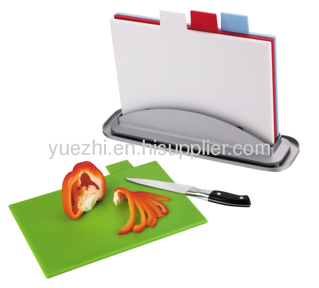 4pcs index chopping board with water pan easy washed