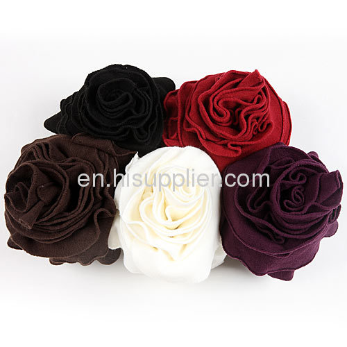 Fashion Plain Falbala Pashmina Shawl Stole Infinity Knitted Scarf