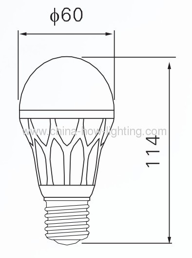 5W-13W E27 Aluminium LED Bulb with 5630SMD