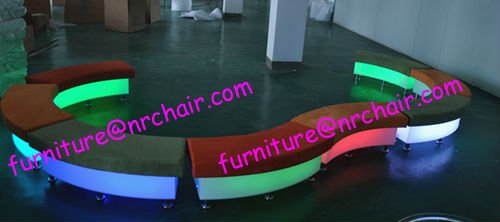 event rental acrylic led lighted up lounge sofa