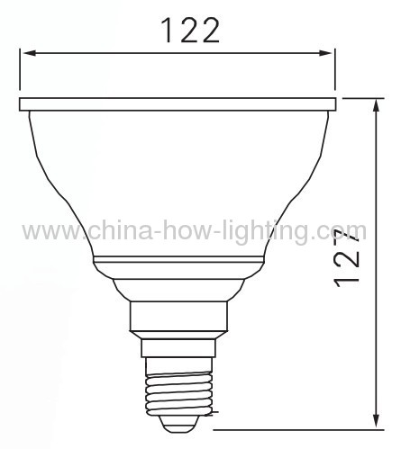 20W E27 PAR38 Aluminium LED Bulb with 12pcs high power LED