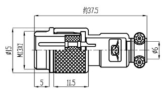 Metal Connection Cable Plug