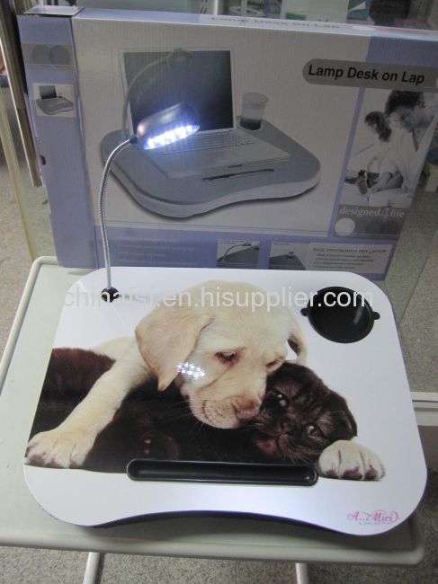 New design dog and cat with led light cartoon laptop cushion sell well 