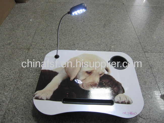 New design dog and cat with led light cartoon laptop cushion sell well 