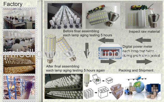 corn led light e27 6.5w 600lm 40smd