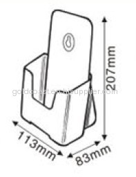 1/3 A4 brochure holders with business card holder