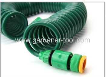 50FT Coil Hose With 2-Function Spray Nozzle Set