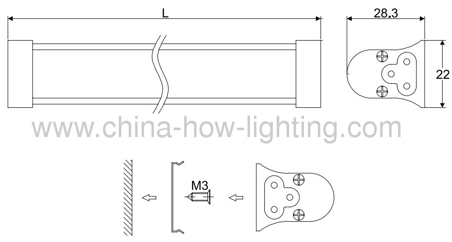 6.5W-13W T5 LED Tube with Built-in Driver