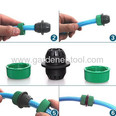 Plastic 3/4hose amender for connectoring 2pcs 3/4PVC garden hose together