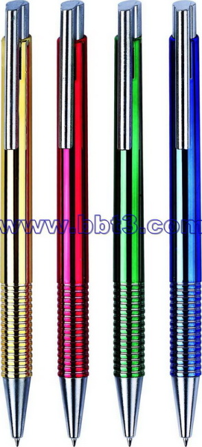 Promotion metal ballpoint pen with silver trims