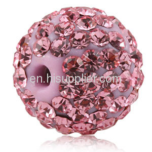 Trendy DIY Fashion Pink Tresor Paris Pave Crystal Beads