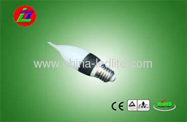 LED candle lamp LED ceramic die-casting candle light LED candle bulb