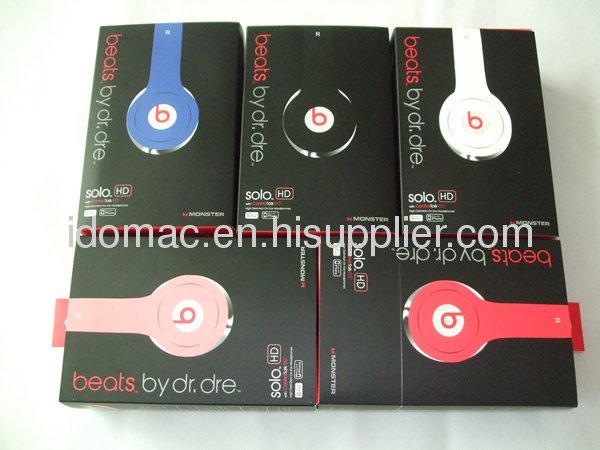 2012 Monster beats by dr.dre solo HD with high definition on-ear headphones 7 colors--yellow
