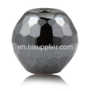 Trendy Fashion Jewelry Making 10mm Faceted Hematite Beads Wholesale