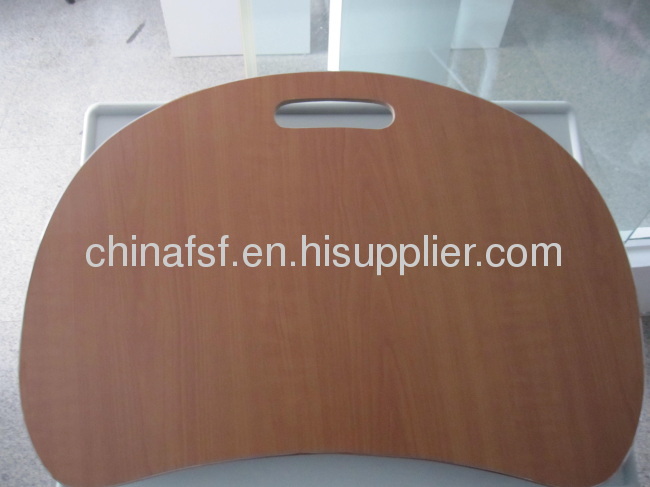MDF laptop table with remove back cloth cushion style