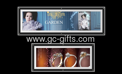 Ultra-thin crystal light boxes for poster