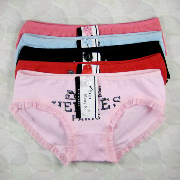 Young gilr cotton cozy briefs boyshort cheap underwear