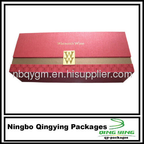 Rectangle Wine rigid gift boxes with gift paper bags