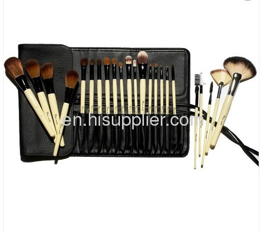 Pro 23 pcs High Quality Nylon Hair Makeup Cosmetic Brush Set with Black pouch