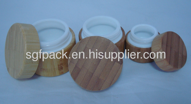 Naturel bamboo package 200g bamboo jar cream jar makeup containers