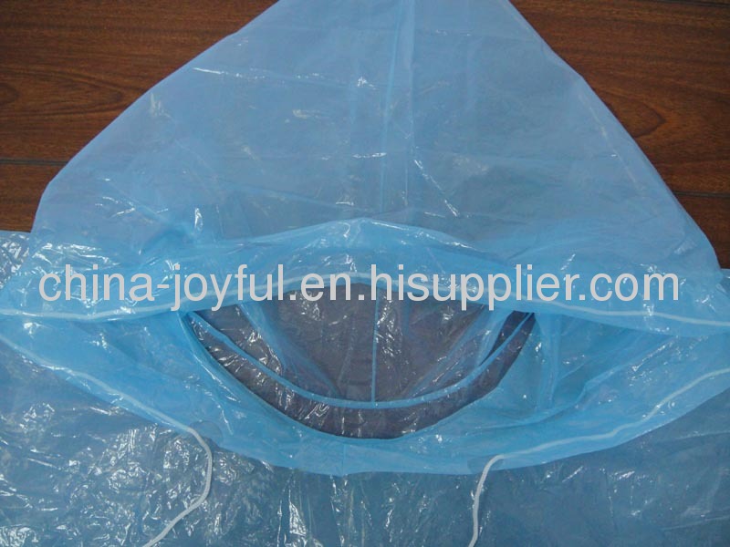 Disposable Plastic Raincoat for Multi-purpose Use