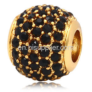 Wholesale 2013 Gold Filled Jewelry Swarovski Crystal european Bead