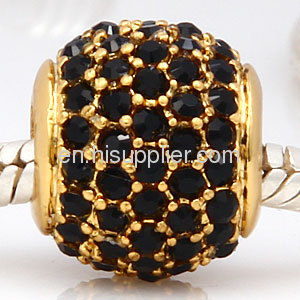 Wholesale 2013 Gold Filled Jewelry Swarovski Crystal european Bead