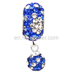 2013 New Arrival european Swarovski Crystal Dangle Charm Beads Wholesale