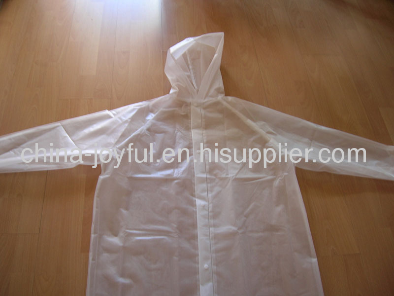 Re-usable PEVA Raincoat