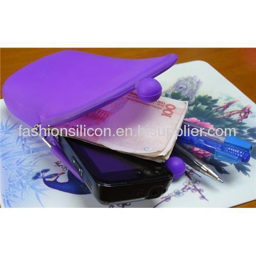 NEW lovely multifunction silicone soft coin bag