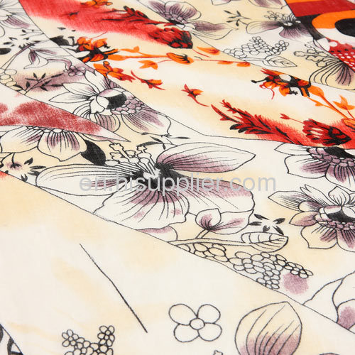 100% Cashmere Wool Textile Printing Large Square Scarves 