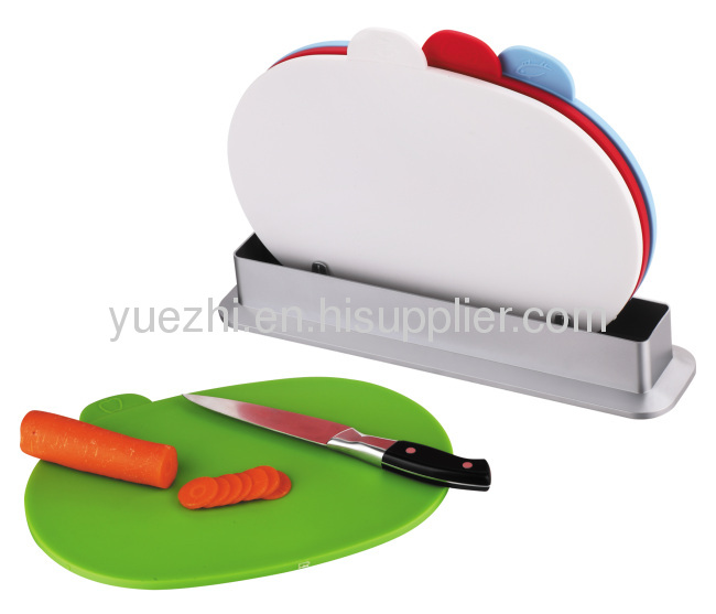 color coded 4pcs index chopping board 