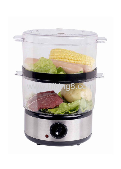 2- layer plastic Food steamerwith 400W